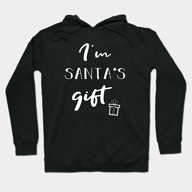 I'm Santas Gift | pregnancy announcement Hoodie by Die Designwerkstatt